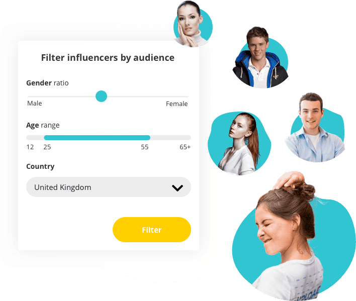 filter influencers voor recruitment